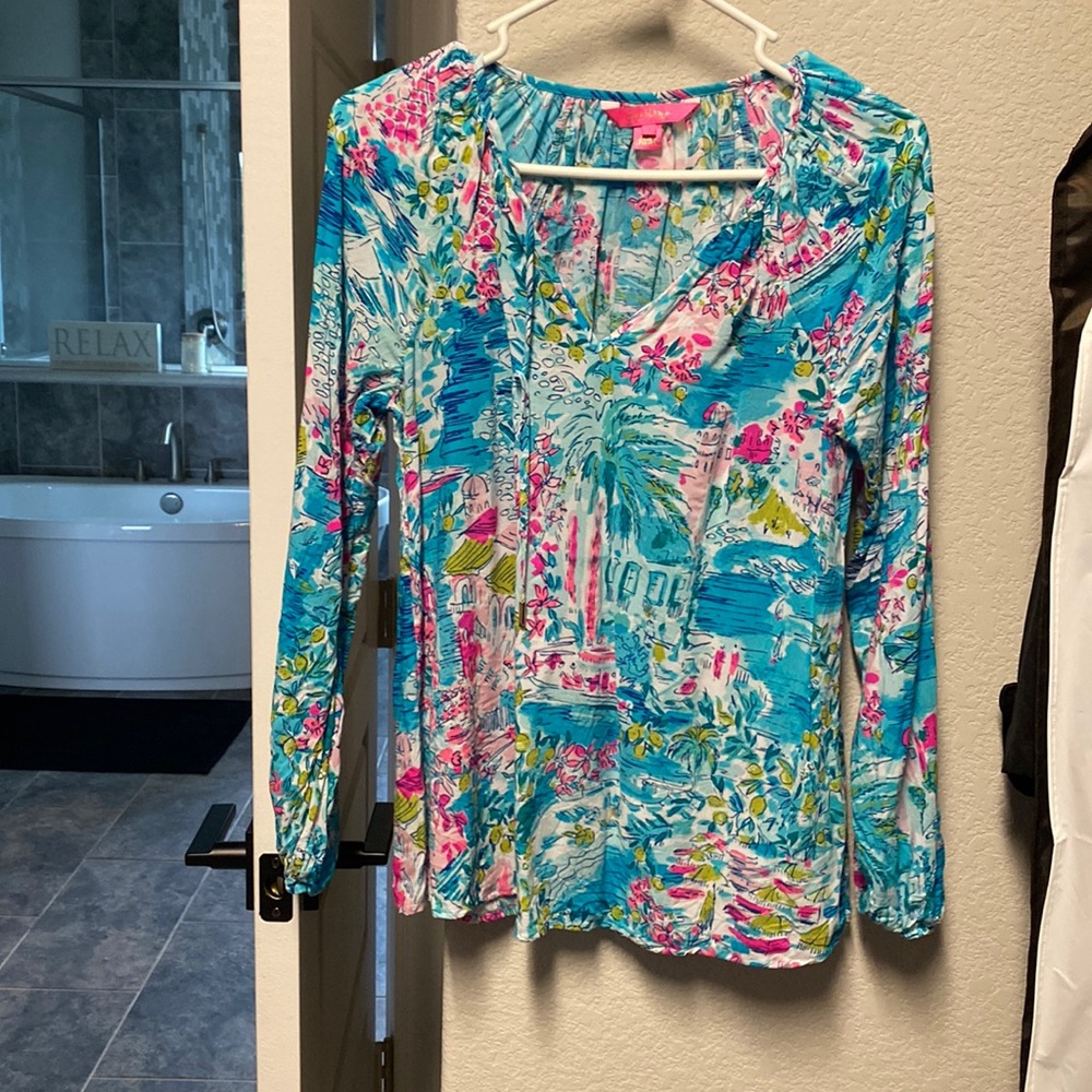 Lily Pulitzer Postcards From Positano Top Small
